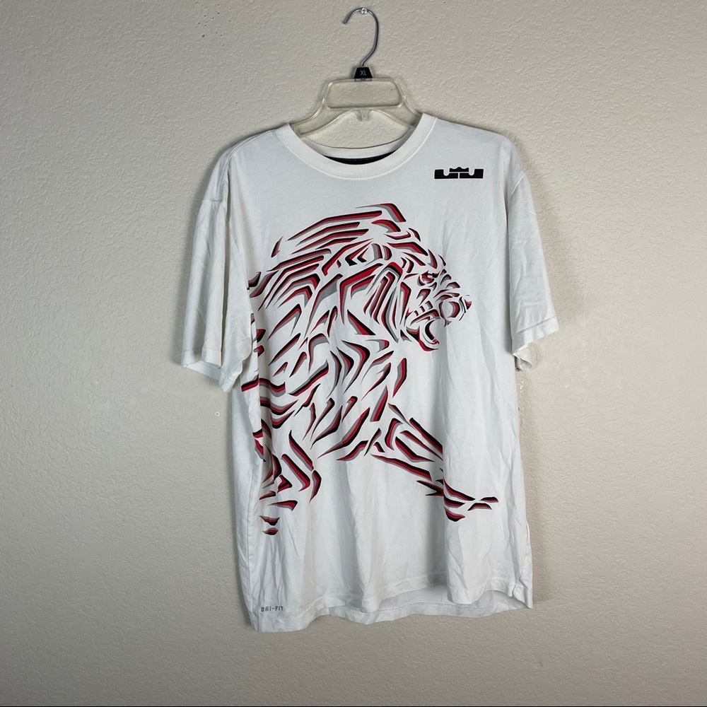 Lebron James Nike Dri Fit Lion Shirt Size XL